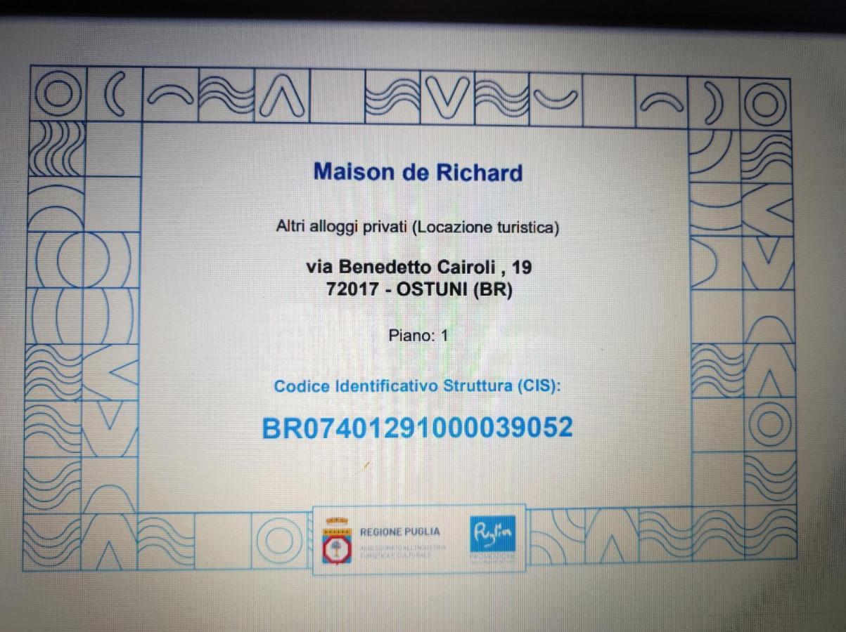 Maison De Richard Ostuni Esterno foto